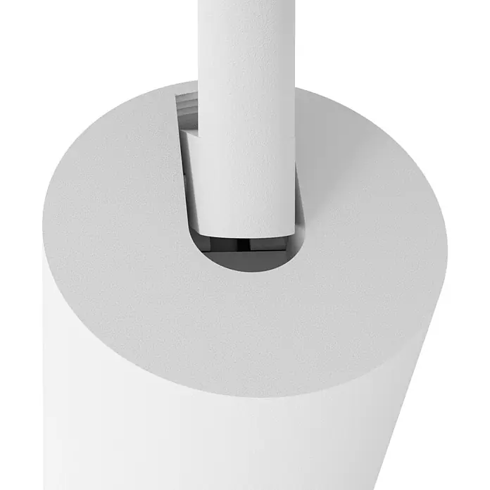 Eglo connect.z LED-Deckenstrahler Melitello-Z - 3,7 W, L x B x H: 68 x 8 x 10,5 cm, Weiß, RGBW - Weißer Toilettenpapierrolle in einem Spender, mit sichtbarer texturierter Oberfläche.