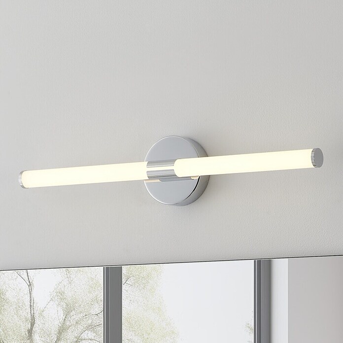 Eglo Led-spiegelverlichting Ramola (11 W, l x b x h: 60 x 6,5 x 12 cm, Chroom, Warm wit) | BAUHAUS