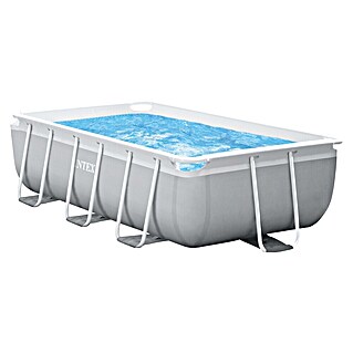 Intex Frame-Pool-Set Prism Quadra (3,5 m³, Grau, L x B x H: 300 x 175 x 80 cm)