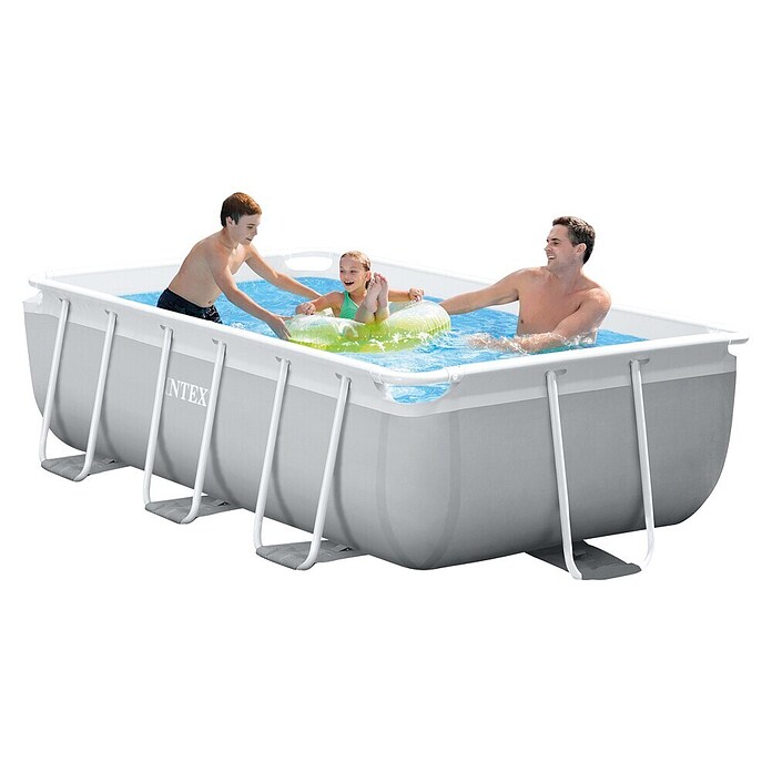 Intex Frame-Pool-Set Prism Quadra (3,5 m³, Grau, L x B x H: 300 x 175 x 80 cm) | BAUHAUS