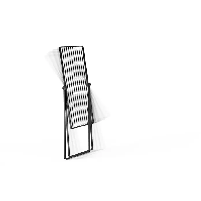 Stewi Stand-Wäscheständer 610 - L x B x H: 120 x 67 x 98 cm, schwarz - Schwarzer Lamellen-Ständer, klappbar und verstellbar.