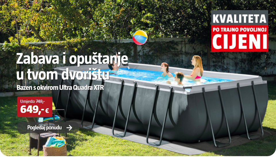 Montažni bazen u dvorištu