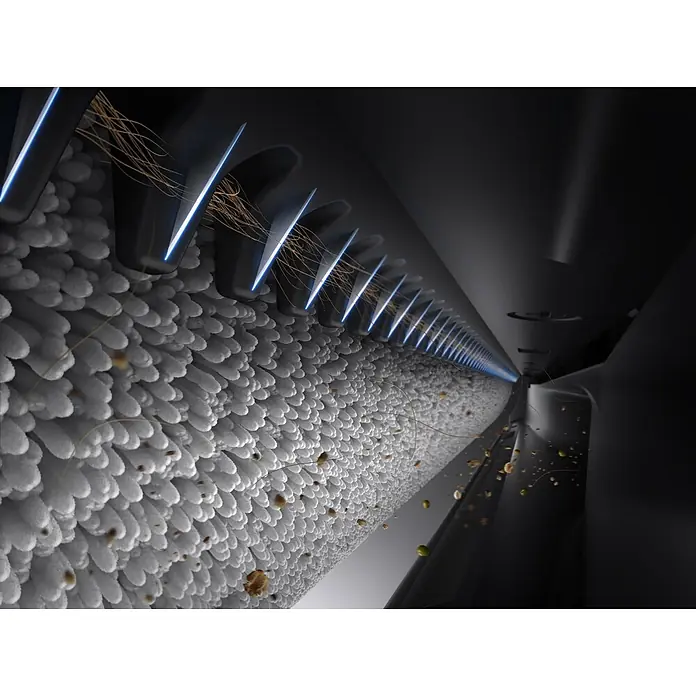 Mova Aspirador en seco y húmedo de batería X4 Pro - 450 W, Volumen de recipiente: 760 ml - Rodillo texturizado y aletas iluminadas capturando pelo y residuos.