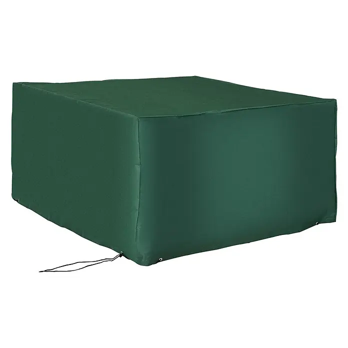 Outsunny Loungemöbel Schutzhülle - 600D Oxford-Material mit PE-Beschichtung, Grün - Dunkelgrüne rechteckige Schutzhülle mit Kordelzug am unteren Rand.