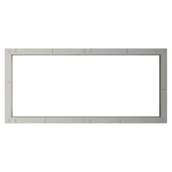 Juwel Hochbeet Timber - 130 x 60 x 20 cm - Hellgrauer architektonischer Rahmen.