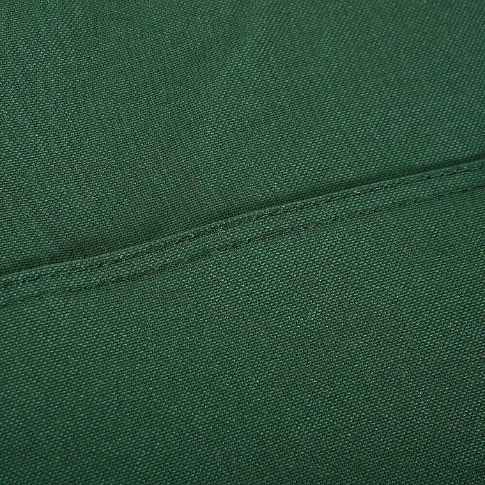 Outsunny Loungemöbel-Schutzhülle - 600D Oxford-Material mit PE-Beschichtung, Grün - Nahaufnahme eines dunkelgrünen Webstoffs mit diagonaler Naht, die die Textilstruktur zeigt.