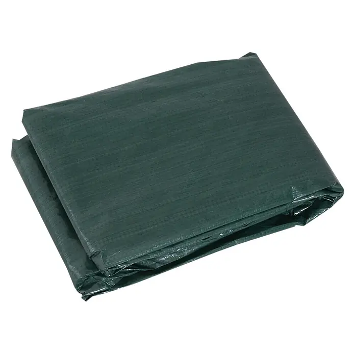 Outsunny Loungemöbel Schutzhülle - Polyethylen, Dunkelgrün - Gefaltete dunkelgrüne Plane, die ihr texturiertes, witterungsbeständiges Material zeigt.