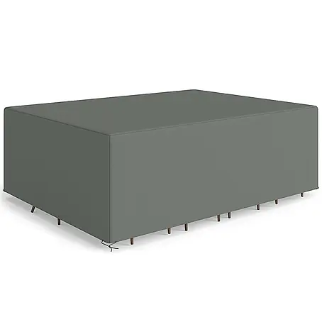 Outsunny-Gartenmöbel Abdeckung-Dunkelgrau-275L x 205B x 90H cm