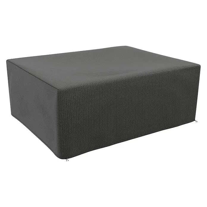 Outsunny Loungemöbel Schutzhülle - Polyethylen, Grau - Dunkelgraue rechteckige Outdoor-Möbelabdeckung mit gewebter Textur zum Schutz von Gartenmöbeln.