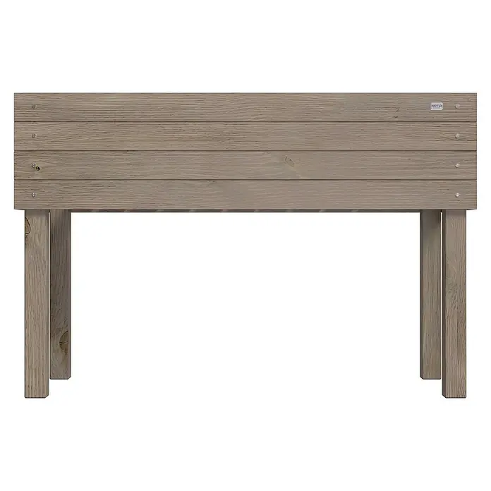 Siena Garden Hochbeet Max - 119 x 59 x 79 cm, Holz, Grau - Hellbrauner Holz-Hochbeet-Kasten mit vier stabilen Beinen.