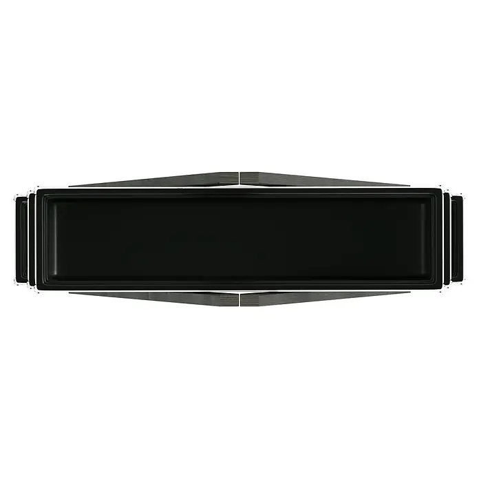 Westmann Hochbeet Ella - L x B x H: 101 x 25 x 147 cm, Holz, Grau/Weiß - Schwarze rechteckige Backform mit weißem Rand und dunkelgrauen, angewinkelten Seitenelementen.