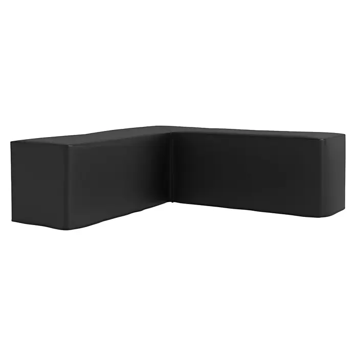 Outsunny Loungemöbel Schutzhülle - L x B x H: 250 x 250 x 79 cm, Oxfordstoff, Schwarz - Flexible schwarze L-förmige Schutzhülle mit abgerundeten Kanten.