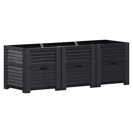 Hochbeet mit 3 Staufächern