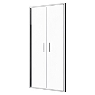 Sanotechnik Nihajna tuš vrata Slim Line (80 x 200 cm, Krom, Debelina stekla: 6 mm)