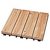 Klick-Holzfliese (Douglasie, 30 x 30 cm, 4er Pack)