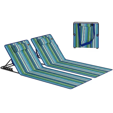 Outsunny  Gartenliegen-Set