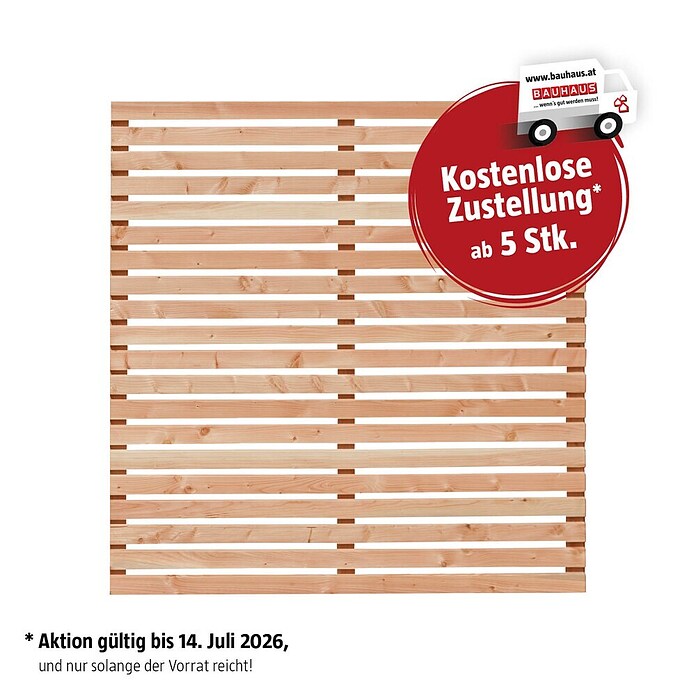 Kiehnholz Sichtschutzelement Rhombus (179 x 179 cm, Natur)