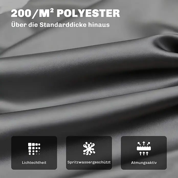 Outsunny Bankauflage - Hollywoodschaukel, 1 Stk., Polyester, Schaumstoff, Dunkelgrau - Dunkelgraues 200 g/m² Polyestergewebe, dicker als Standard, lichtecht, spritzwassergeschützt und atmungsaktiv.
