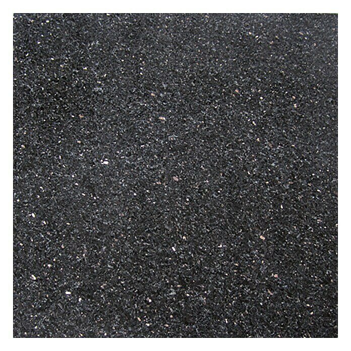 Pločica od prirodnog kamena (30,5 x 30,5 cm, Crna, Polirano)