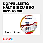 Tesa Powerbond Montageband Indoor (5 m x 19 mm)