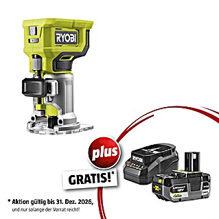Ryobi ONE+ Maschinenpaket (Akku-Kantenfräser RTR18-0 + gratis Starter-Kit)