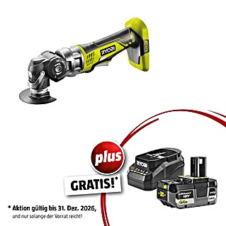 Ryobi ONE+ Maschinenpaket (Akku-Multifunktionswerkzeug R18MT-0 + gratis Starter-Kit)