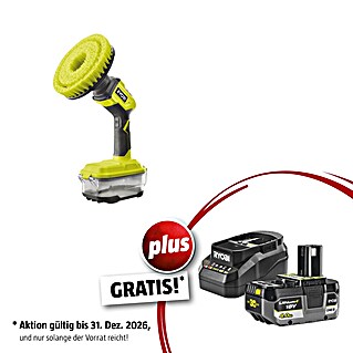 Ryobi ONE+ Maschinenpaket (Akku-Reinigungsbürste R18CPS-0 + gratis Starter-Kit)