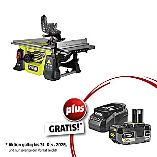 Ryobi ONE+HP Maschinenpaket (Akku-Tischkreissäge RTBS18X-0 + gratis Starter-Kit)