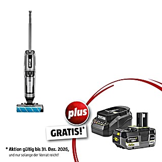 Ryobi ONE+ Maschinen-Set (Akku-Hartbodenreiniger RHFC18BL-0 + gratis Starter-Kit)