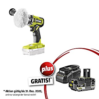 Ryobi ONE+ Maschinen-Set (Akku-Polierschleifer RDP18-0 + gratis Starter-Kit)