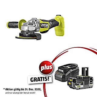 Ryobi ONE+HP Maschinenpaket (Akku-Winkelschleifer RAG18X125-0 + gratis Starter-Kit)