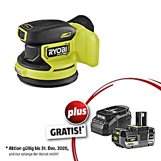Ryobi ONE+ Maschinen-Set (Akku-Exzenterschleifer RROS18C-0 + gratis Starter-Kit)