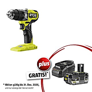 Ryobi ONE+ Maschinenpaket (Akku-Schlagbohrschrauber RPD18C1-0 C + gratis Starter-Kit)