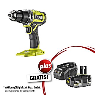 Ryobi ONE+HP Maschinenpaket (Akku-Bohrschrauber RDD18C1-0 C + gratis Starter-Kit)