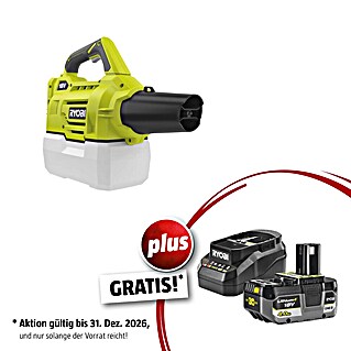 Ryobi ONE+ Maschinenpaket (Akku-Sprühgerät RY18FGA-0,18V, 4 Ah Akku & 2A Ladegerät)