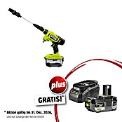 Ryobi ONE+ Maschinenpaket (Akku-Hochdruckreiniger RY18PWX41A-0,18V, 4 Ah Akku & 2A Ladegerät) | BAUHAUS