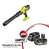 Ryobi ONE+ Maschinenpaket (Akku-Laubbläser RY18BLCXA-0,18V, 4 Ah Akku & 2A Ladegerät) | BAUHAUS