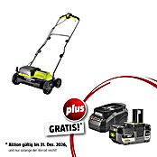 Ryobi ONE+ Maschinenpaket (Akku-Vertikutierer RY18SFX35A-0,18V, 4 Ah Akku & 2A Ladegerät) | BAUHAUS
