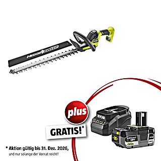 Ryobi ONE+ Maschinenpaket (Akku-Heckenschere RY18HT45A-0,18V, 4 Ah Akku & 2A Ladegerät)