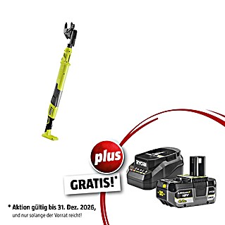 Ryobi ONE+ Maschinenpaket (Akku-Astschere OLP1832BX,18V, 4 Ah Akku & 2A Ladegerät)