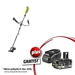 Ryobi ONE+ Maschinenpaket (Akku-Motorsense OBC1820B,18V, 4 Ah Akku & 2A Ladegerät)