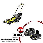 Ryobi ONE+ Maschinenpaket (Akku-Rasenmäher RY18LMX33A-0,18V, 4 Ah Akku & 2A Ladegerät) | BAUHAUS