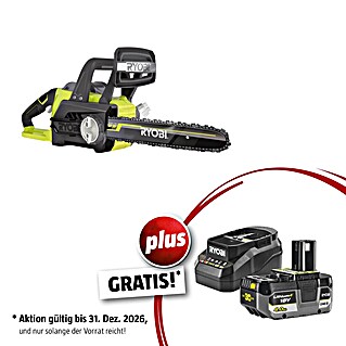 Ryobi ONE+ Maschinenpaket (Akku-Kettensäge ,18V, 4 Ah Akku & 2A Ladegerät)