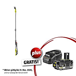 Ryobi ONE+ Maschinenpaket (Akku-Teleskop-Astschere RY18PLA-0,18V, 4 Ah Akku & 2A Ladegerät)