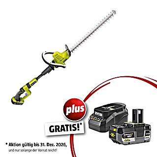 Ryobi ONE+ Maschinenpaket (Akku-Heckenschere OHT1850X,18V, 4 Ah Akku & 2A Ladegerät)