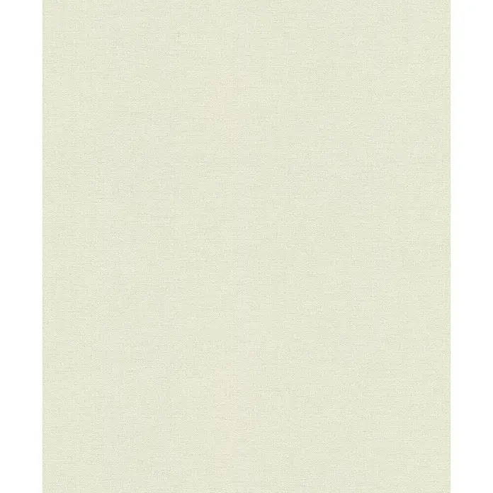 Rasch #followusaround Vliestapete - Hellgrün, Uni, 10,05 x 0,53 m - Helle beigefarbene Webstoff-Textur.