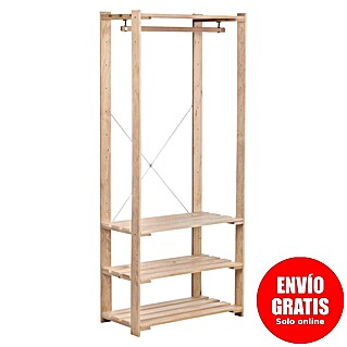 Astigarraga Evolution Perchero (L x An x Al: 38,5 x 76,5 x 174,2 cm, Natural)