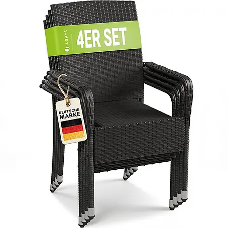 Juskys  Gartenstuhl-Set Yoro