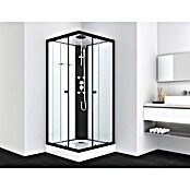 Sanotechnik Kompletni tuš Stil  (Bela/črna, 90 x 90 x 225 cm) | Kompletne tuš kabine | Tuš kabine | Tuširanje | Kopalnica in sanitarije | Izdelki | BAUHAUS