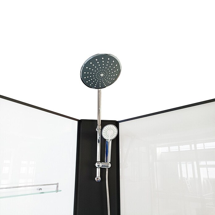 Sanotechnik Kompletni tuš Reload  (Bela/črna, 90 x 90 x 225 cm) | Kompletne tuš kabine | Tuš kabine | Tuširanje | Kopalnica in sanitarije | Izdelki | BAUHAUS